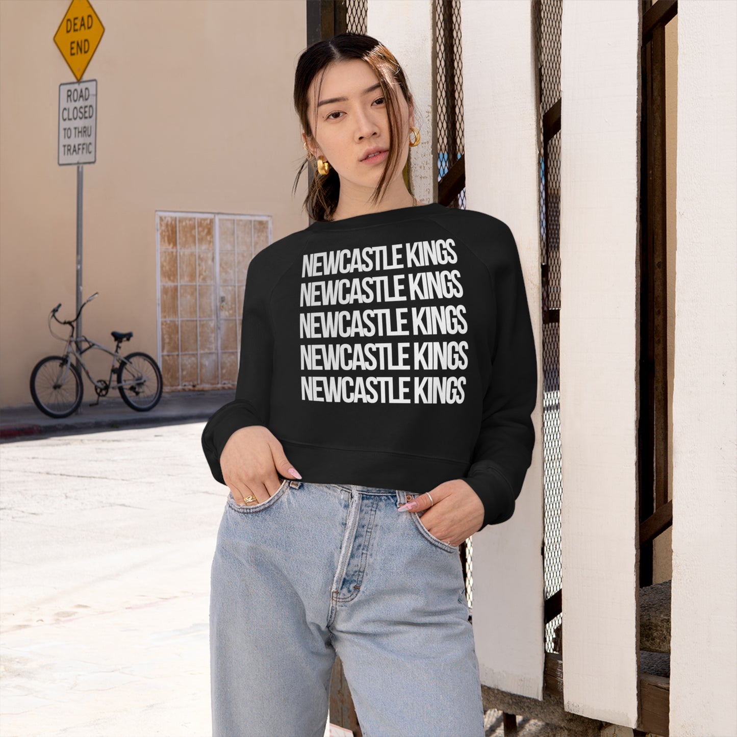 NCK on Repeat Women's Cropped Fleece Pullover