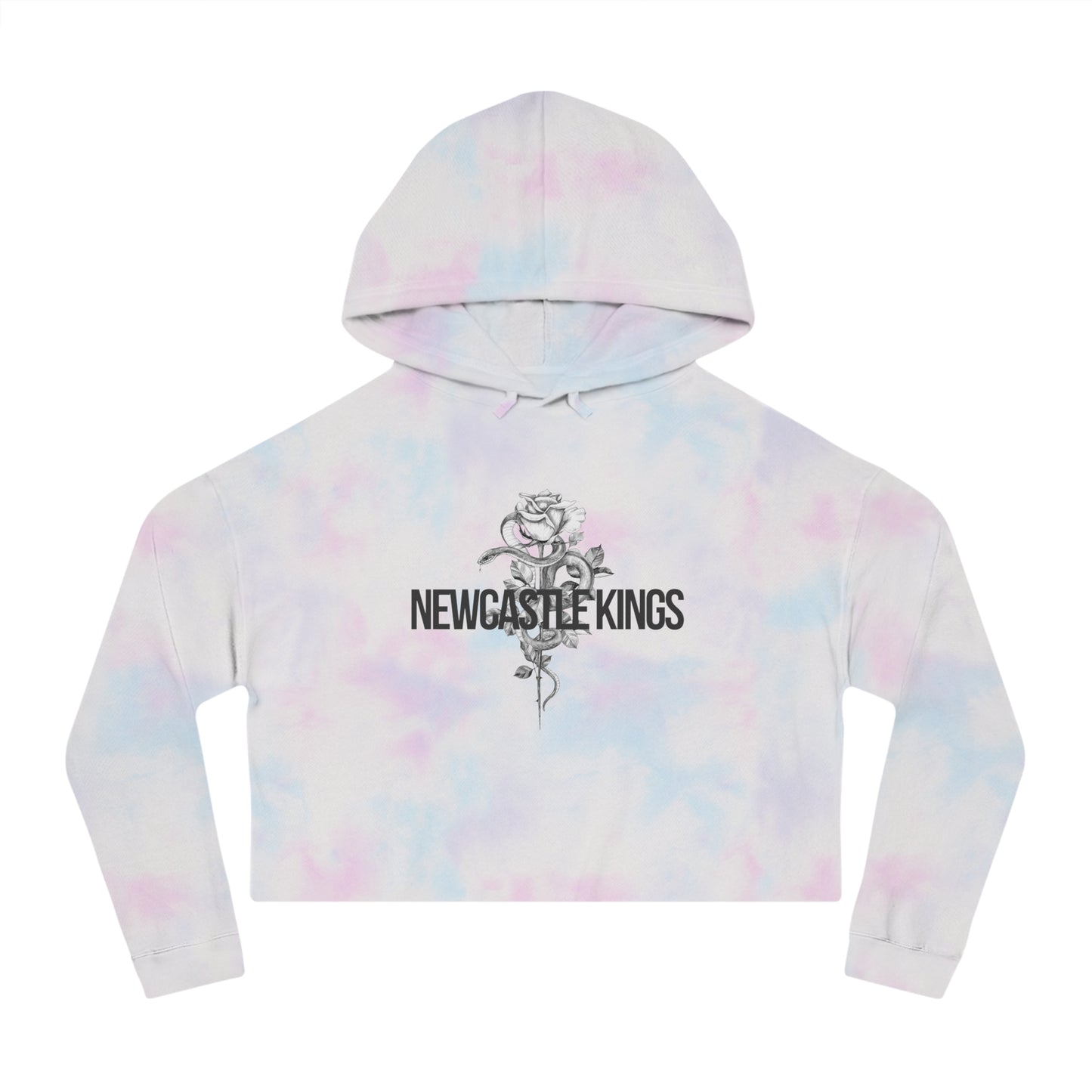 Women’s Cropped Rose & Serpent Hooded Sweatshirt