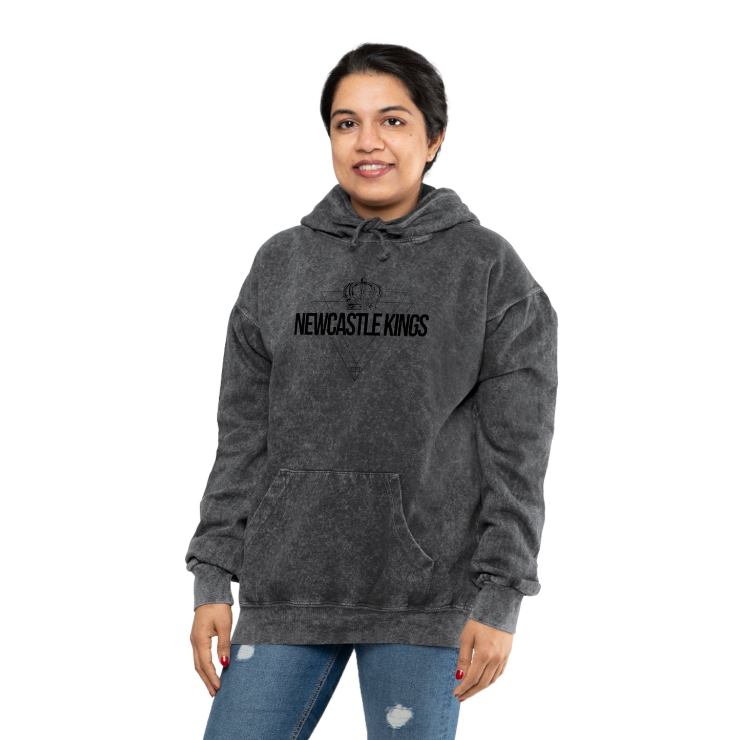 NCK Crown and Diamond Limited Edition Unisex Mineral Wash Hoodie